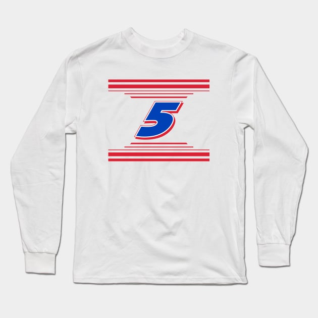 Kyle Larson #5 2024 NASCAR Design Long Sleeve T-Shirt by AR Designs 